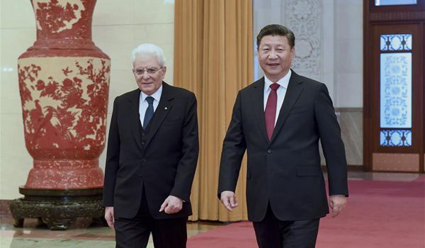 Visite d’état du président italien en Chine