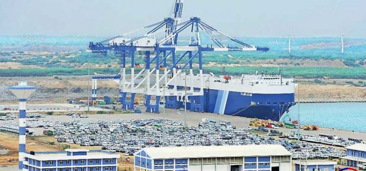 The port of Hambantota operated by “China Merchants”.