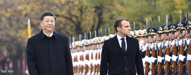 President Xi Jinping spoke with French President Emmanuel Macron on the phone.